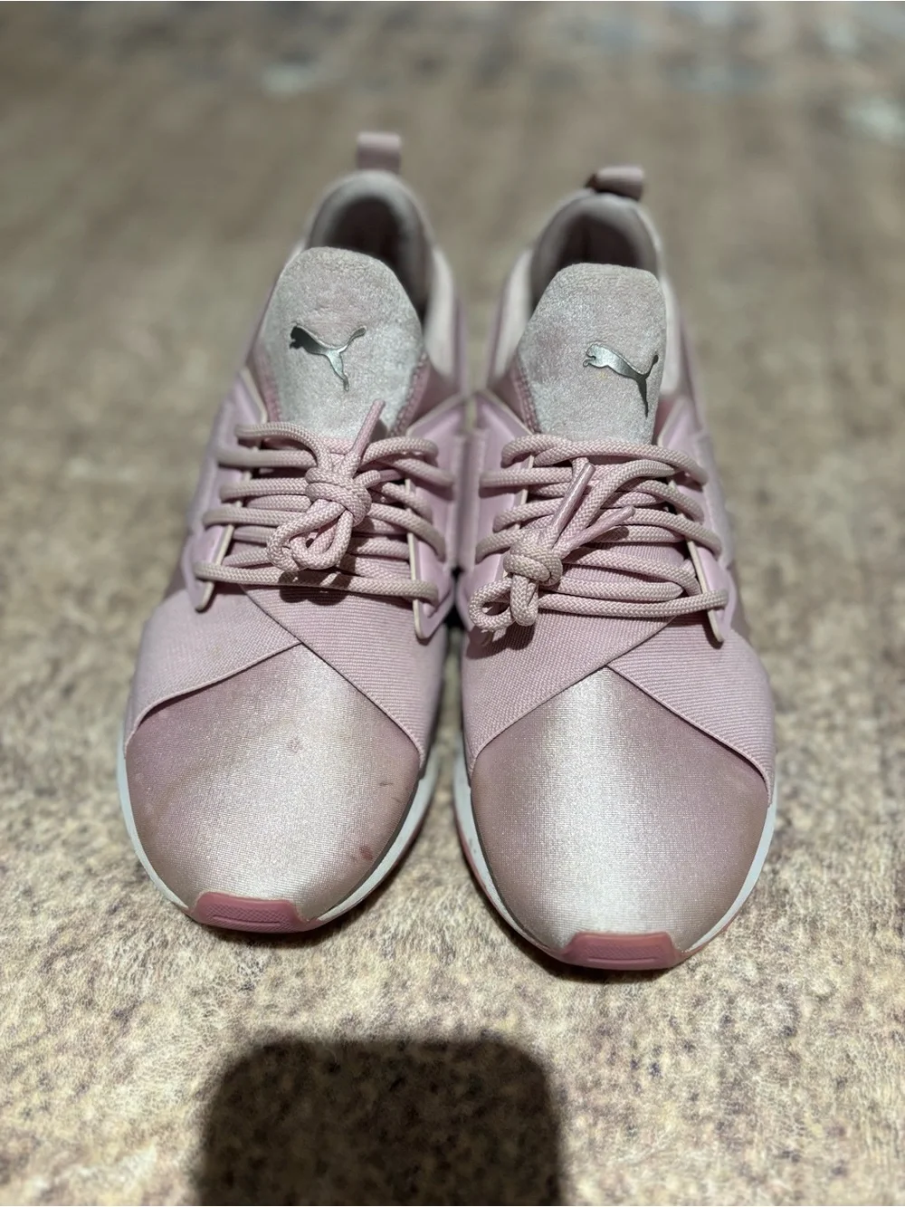 Puma Women's Light Pink Athletic Slip-On Sneakers
